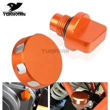 Motorcycle Accessories CNC Aluminum Engine Magnetic Oil Drain Plug motorbike Engine Oil Filter Cover Cap For 390 250 125 200 RC 2024 - buy cheap