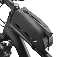 Bolsa de bicicleta frontal, bolsa para cano superior, à prova d'água, mtb, road bike, acessório para ciclismo, grande capacidade 2024 - compre barato