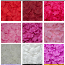 H.T 1000pcs Rose Petals Wedding Accessories Petalos De Rosa Wedding Decoration Artificial Fabric Wedding Rose Petals 7Z SH012 2024 - buy cheap