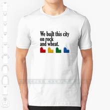 Мы создали этот город на скалах и пшенице/поселенцах из Катана пользовательский дизайн печать для мужчин женщин мужчин хлопковая новая крутая футболка 2024 - купить недорого