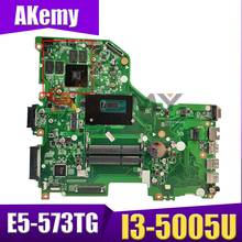 Akemy placa-mãe do portátil para acer aspire E5-573TG I3-5005U mainboard daozrtmb6d0 N16V-GM-B1 ddr3 2024 - compre barato