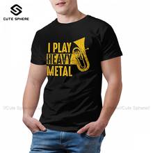 Heavy Metal Tee Shirt Funny Short Sleeves Cotton T Shirt Beach Graphic T-Shirt Oversized Male 2024 - buy cheap