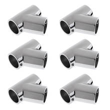 6pcs 316 Stainless Steel Boat Handrail Fitting 60 Degree Tee 7/8" 2024 - buy cheap