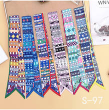 Fashion Women's Bag Scarf Ribbon Girl Hairband Hair Accessories New Design Long Narrow Scarf Wrist Scarf Foulard Lady Headscarf 2024 - buy cheap