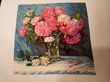 COTTON  Lovely  Counted Cross Stitch Kit Mary's Bouquet Peony Peonies Flower Flowers in Vase dim 35295 70-35295 2024 - buy cheap