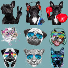 Термоклейкие нашивки с надписью «сделай сам», термочувствительные наклейки с изображением мультяшной собаки, крутой принт на футболке, сумке, обуви, аппликации 2024 - купить недорого