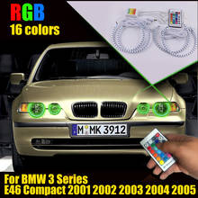 Multi-Color Changing LED RGB SMD Headlight Halo Ring Set for BMW 3 Series E46 Compact 2001 2002 2003 2004 2005 2024 - buy cheap