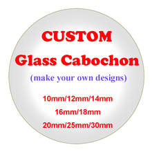 50pcs/100pcs Custom Design Round Glass Cabochon 12mm/14mm/16mm/18mm/20mm/25mm Cartoon Flatback Cabochon for Hair Bow Centers 2024 - buy cheap