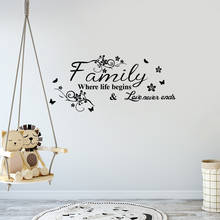 family is wall stickers bedroom living room glass doors and windows background decoration stickers 2024 - buy cheap