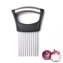Kitchen Gadgets Onion Slicer Potato Tomato Vegetables Stainless Steel Fork Vegetables Slicing Cutting Tools 2024 - buy cheap