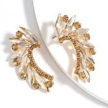 ZHINI Ethnic Handmade Multi Color Rhinestones Crystal Drop Earrings for Women 4 Colors Fashion Heart Statement Jewelry Wholesale 2024 - buy cheap