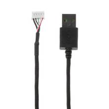 Прочный нейлоновый плетеный кабель USB для мыши, сменный провод для проводной игровой мыши razer DeathAdder Elite 2024 - купить недорого