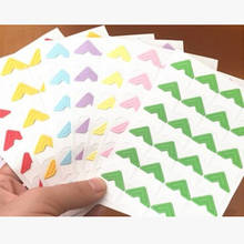 7 Colors Solid Color DIY Vintage Corner Kraft Paper Stickers For Photo Albums Frame Decoration Scrapbooking- 2024 - buy cheap