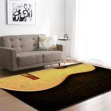 Guitar Modern 3D Printed Carpet Soft Flannel Kids play Area Rugs Child Room Game Carpets For Living Room Bedroom Home Decorative 2024 - buy cheap