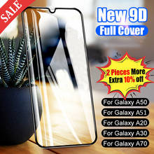 9D Full Cover Protective Glass on the For Samsung Galaxy A31 A41 A51 A71 A10 A20 A30 A40 A50 A70 M10 M20 M30 Tempered Glass Film 2024 - buy cheap