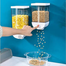 Kitchen Organizer Cereal Storage Container Wall-Mounted Rice Beans Oatmeal Sugar Storage Tank Food Storage Baskets Airtight Box 2024 - buy cheap