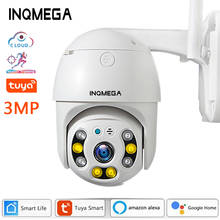 INQMEGA 3MP Tuya PTZ  Smart Outdoor IP Camera 4X Zoom Wifi Camera Life Cloud Alex Google Home Waterproof CCTV  Security Camera 2024 - buy cheap