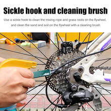 Kit de cepillos de lavadora para bicicleta de montaña, limpiador de cadena de bicicleta, herramientas de limpieza de Ciclismo de fácil instalación, piezas personales de bicicleta 2024 - compra barato