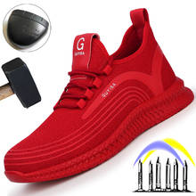 Zapatos de seguridad indestructibles para hombre y adulto, zapatillas de trabajo con punta de acero, a prueba de perforaciones, botas protectoras 2024 - compra barato