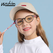 2022 Kids Anti-blue Light Glasses Boys Girls Flexible TR90 Optic Eyeglasses Frame Myopic Hyperopia Prescription Glasses 2024 - buy cheap