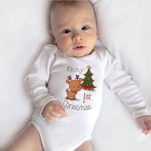 Newborn Christmas Baby Girls Romper Unisex Baby Boy Clothes My 1st Christmas Playsuit Long Sleeve Romper Jumpsuit Outfit Clothes 2024 - buy cheap