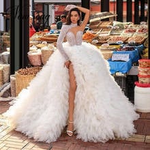 Vestidos Abendkleider с кристаллами для платья для выпускного, Саудовская Аравия, вечерние платья с бисером, 2020, Дубай, многоярусные женские вечерние платья для свадьбы 2024 - купить недорого