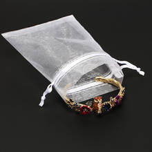 50pcs/lot Drawstring White Small & Big Gift Bag Jewelry bag Pouches Organza Bags Favor Party Wedding Pouches 2024 - buy cheap