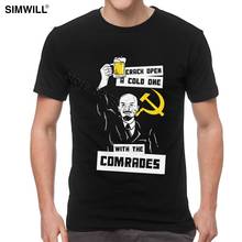 Men's Vladimir Lenin T-Shirt Crazy Shirts Short Sleeve Eco Cotton Summer T ee Round Collar Designer T Shirt Clothes 2024 - buy cheap
