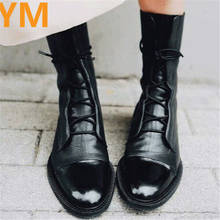 2020 Winter Thick Bottom Motorcycle Boots British Locomotive Martin Boots for Cylinder Knight Ladies Boots Mid-calf Women Boots 2024 - buy cheap