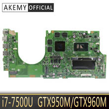 AKemy Motherboard I7-7500U GTX950M/GTX960M For ASUS UX510UXK UX510UWK laptop Motherboard UX510UX Mainboard UX510UX Motherboard 2024 - buy cheap