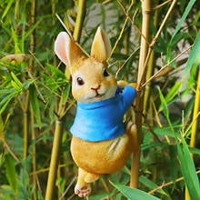 Jardín pequeño Animal conejo decoración resina artesanía estatuas 2024 - compra barato