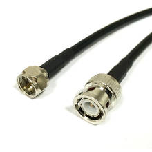 Cable de enrutador inalámbrico tipo F enchufe macho a BNC cable Pigtail macho RG58 50 CM/100 CM al por mayor 2024 - compra barato