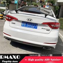 For Hyundai Sonata 9 Spoiler 2011-2017 Sonata 9 High Quality ABS Material Car Rear Wing Primer Color Rear Spoiler 2024 - buy cheap