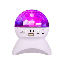 3W RGB LED Crystal Magic Ball Stage Effect Light DJ Club Disco Party Lighting bluetooth speaker With USB /TF/FM radio/Remote KTV 2024 - buy cheap