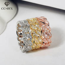 CC Rings For Women Cubic Zirconia Colorful Index Finger Ring Fashion Jewelry Accessories Drop Shipping CC3116 2024 - buy cheap