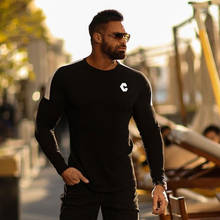 New Sport Shirt Men Fitness Running T Shirts Long Sleeve Sport Top Elastic Sportswear Gym Bodybuilding Training T-shirt 2024 - buy cheap