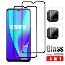 4in1 Realme C15 Protective Glass For Oppo Realme X3 SuperZoom Glass X2 6 Pro 6i Tempered Realmi C11 Camera Len Screen Protector 2024 - buy cheap