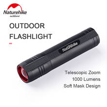 Naturehike mini lanterna de acampamento portátil, lanterna com zoom e à prova d'água de 130g, 5 modos de uso multifuncional 2024 - compre barato