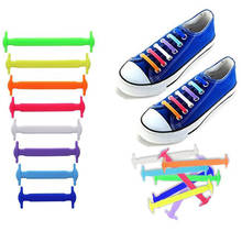Cordones elásticos de silicona para zapatillas Unisex, encaje de zapato sin corbata, Ajuste rápido, 16 unidades 2024 - compra barato