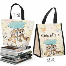 Disney-Bolsa de almuerzo personalizada para hombre y mujer, bolsa de almacenamiento con estampado de Disney Chip Dale, producto de dibujos animados, accesorios de Cosplay, regalo cálido, Unisex 2024 - compra barato