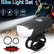 USB Rechargeable Bike Light MTB Bicycle Front Back Rear Taillight Cycling Safety Warning Light Waterproof Bicycle Flashlight 2024 - buy cheap