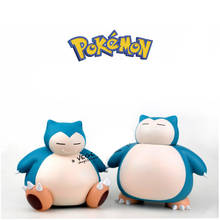 Takara Tomy Toy for Children Pokemon Monster 15cm Snorlax Piggy Bank Collectible Action Figure Pocket Monsters Dolls 2024 - buy cheap