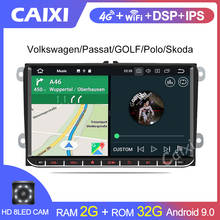 9 "Android 10 Car multimedia Player 2 din Radio gps For VW Volkswagen Golf Polo Tiguan Passat b7 b6 SEAT leon Skoda yeti Octavia 2024 - buy cheap
