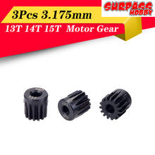 Surpass hobby-conjunto de engrenagem de motor piníon, 3 peças, 48dp, 3.175mm, 13t, 14t, 15t, para carro de controle remoto, 1/10 2024 - compre barato