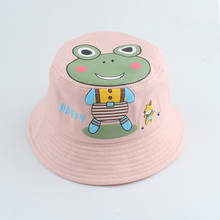 Baby Frog Print Cartoon Bucket Hat Kids Summer Sun Hats Boys Girls Panama Fisherman Cap 2024 - buy cheap