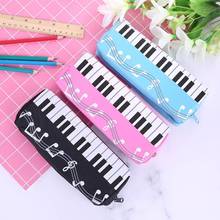 1 Pcs Creative Music Notes Piano Keyboard Pencil Case Large Capacity Pencil Bags Stationery Office School Students Prizes Gift 2024 - buy cheap