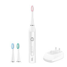 Ультразвуковая электрическая зубная щетка Kemei, перезаряжаемая зубная щетка для взрослых, моющаяся звуковая щетка для зубов, волна 2024 - купить недорого