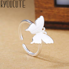 Anel de borboleta grande vintage boêmio, anel de joia com articulações antigas para mulheres, estilo boho 2024 - compre barato