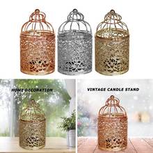 Hollow Birdcage Candle Holder Stand European Style Personality Delicate Candlestick Lantern Home Wedding Decor Gift Ornaments 2024 - buy cheap