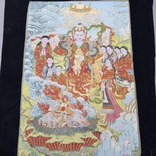 35 "thangka bordado budismo tibetano bordado de seda brocado nepal ksitigarbha estátua de buda dover adoração estátua 2024 - compre barato